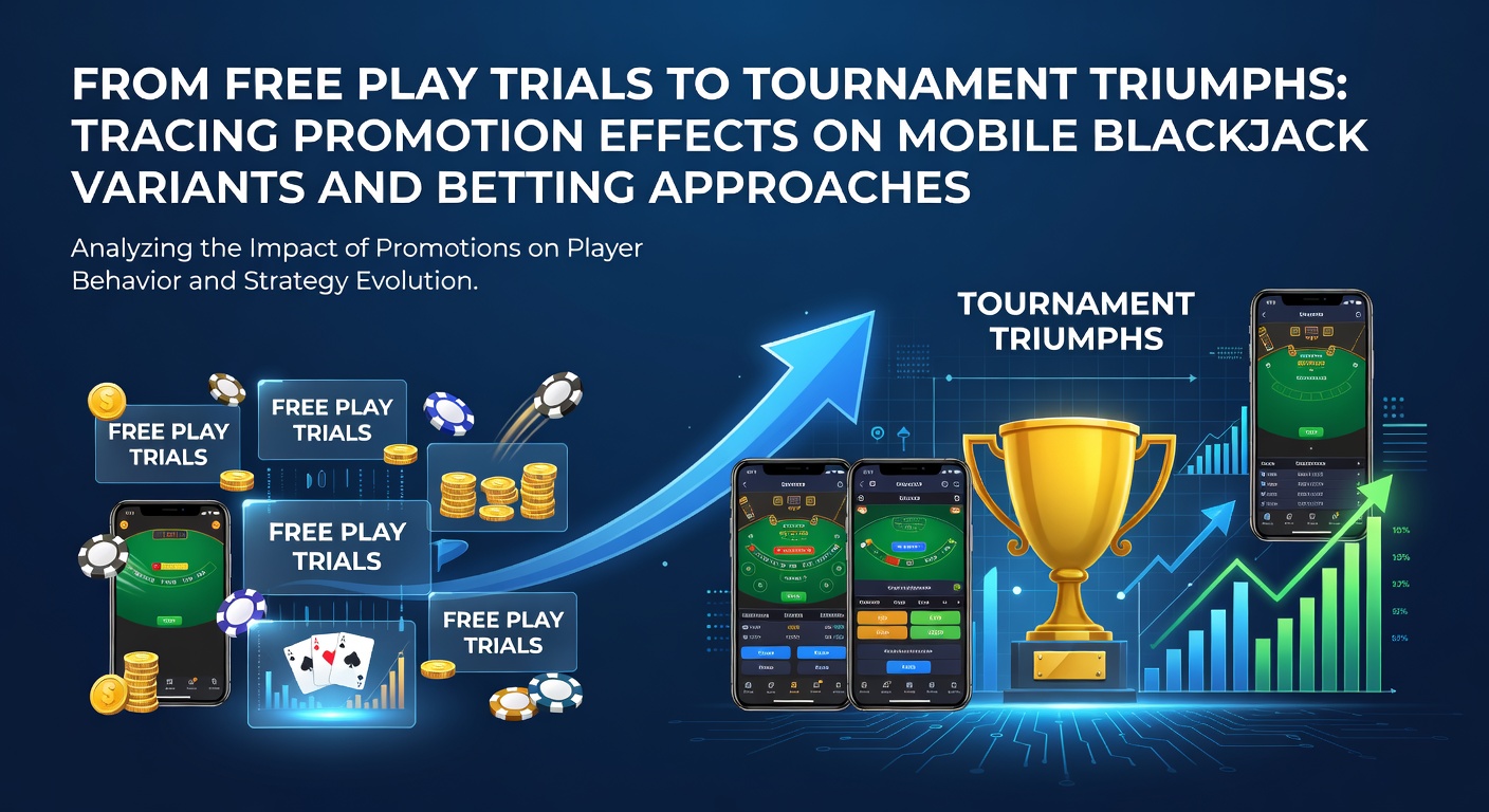 Mobile blackjack players engaging with promotional free play trials on smartphones during a tournament event