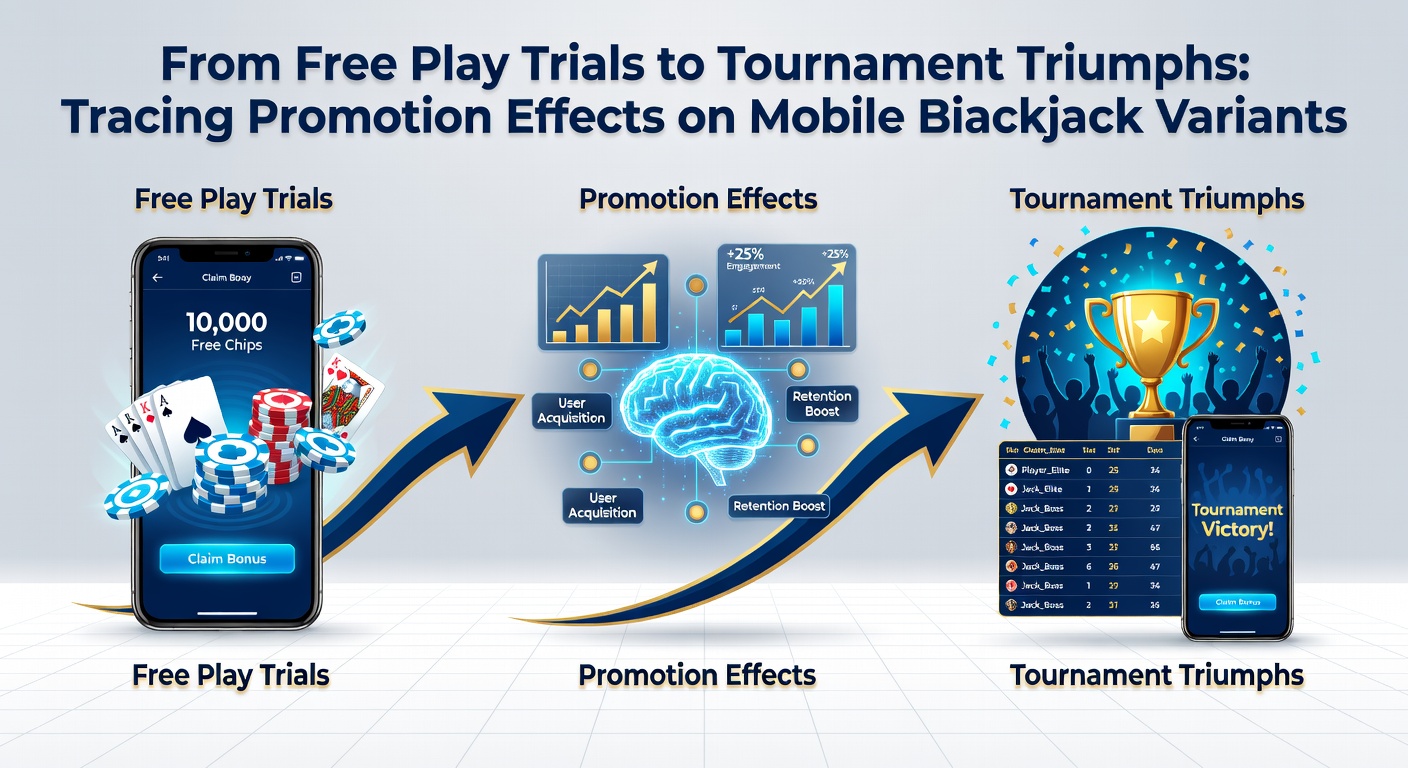 Tournament leaderboard display on a mobile blackjack app showing player progression from free trials to competitive matches